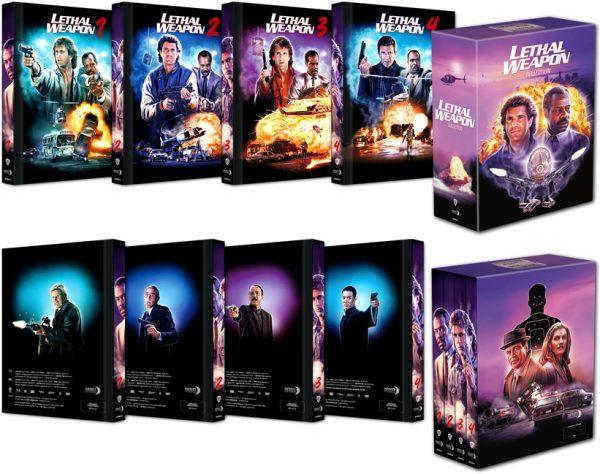 Lethal Weapon 1-4 - Limited Uncut 666 Edition (3x DVDs+5x Blu-ray Disc)