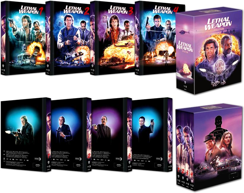 Lethal Weapon 1-4 – Limited Uncut 666 Edition (3x DVDs+5x Blu-ray Disc)